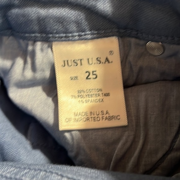 Just USA French Blue High Rise Skinny Jean Sz 25 NWT - Picture 6 of 7